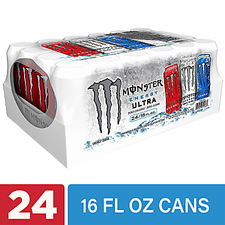 Monster Energy Drink, 16 Fl Oz (Pack of 24)