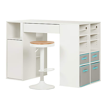 South shore counter store height craft table