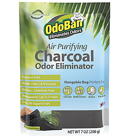 OdoBan Air Purifying Charcoal Natural Odor Eliminator, Fragrance-Free, 7 Oz