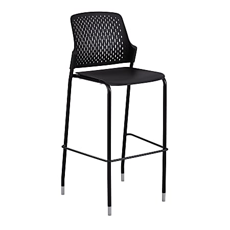 Safco® Next Bistro Chairs, Black, Set Of 2 Chairs