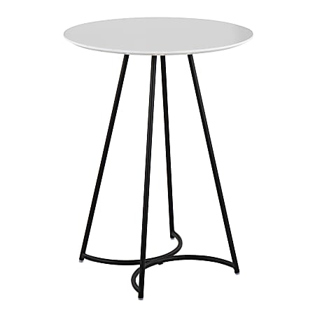 LumiSource Cece Canary Contemporary Glam Counter Table, 36”H x 27”W x 27”D, Black/White