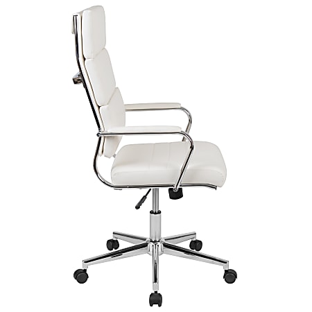 Flash furniture high back office chair white discount