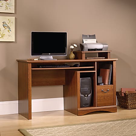 Sauder camden county computer deals desk with hutch