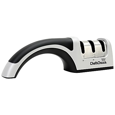 Edgecraft Chef's Choice AngleSelect Professional Manual Knife Sharpener, Silver/Black