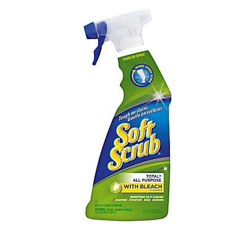 Soft Scrub® Multipurpose Cleaner With Bleach Spray, 25.4 Oz Bottle