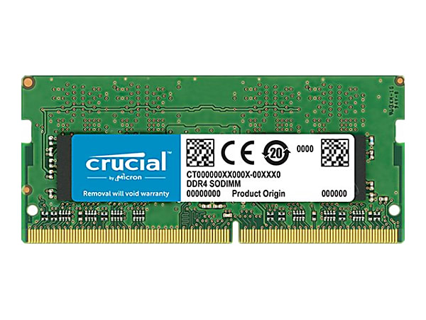 Crucial 4GB DDR4 SDRAM Memory Module - 4 GB - DDR4-2400/PC4-19200 DDR4 SDRAM - 2400 MHz - CL17 - 1.20 V - Non-ECC - Unbuffered - 260-pin - SoDIMM