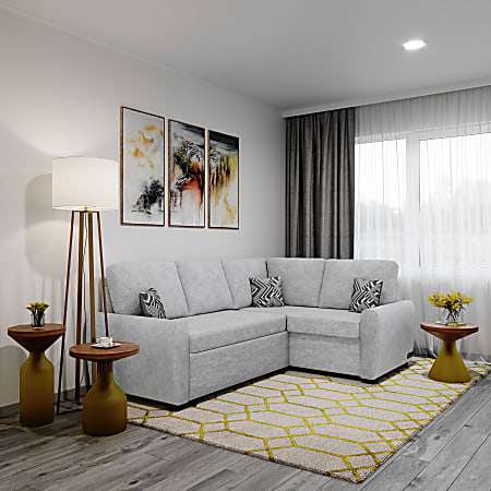 Lifestyle Solutions Serta Sheldon Convertible Sectional Sofa 37 45
