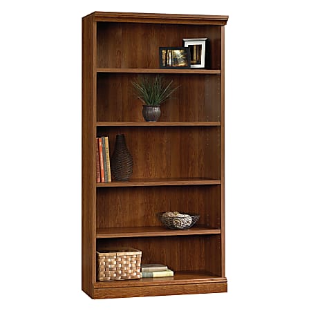 Sauder® Camden County 73"H 5-Shelf Bookcase, Planked Cherry