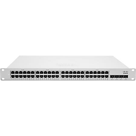 Meraki MS350-48LP L3 Stck Cld-Mngd 48x GigE 370W PoE Switch - 48 Ports - Gigabit Ethernet - 1000Bas - MS35048LPHW