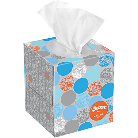 Kleenex Boutique Antiviral 3 Ply Facial Tissues Box Of 68 Tissues ...