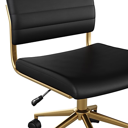 Black and brass office chair shop
