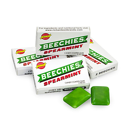 Beechies Spearmint Gum Pack Of 100 Boxes - Office Depot