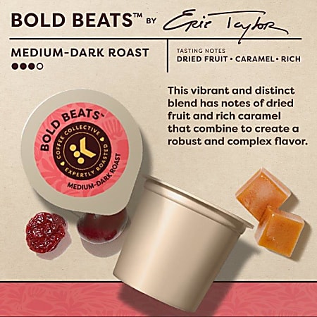 Keurig Coffee Collective Bold Beats Single Serve K Cup Pods Medium Dark ...