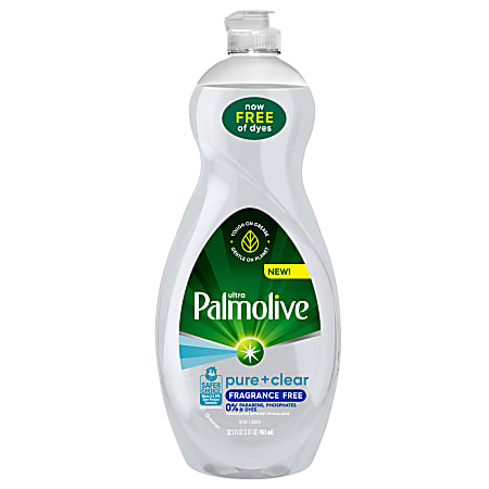 Palmolive Ultra Pure Clear Liquid Dish Soap Fragrance Free 32 5 Oz