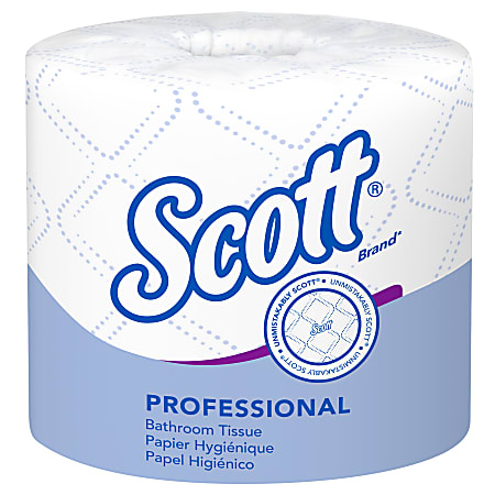 Scott® Professional Standard Roll 2-Ply Toilet Paper, 25% Recycled, 550 Sheets Per Roll, Pack Of 80 Rolls