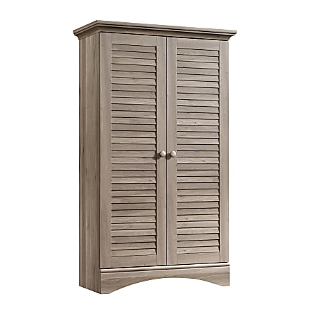 Sauder® Harbor View Storage Cabinet, 4-Shelf, Salt Oak