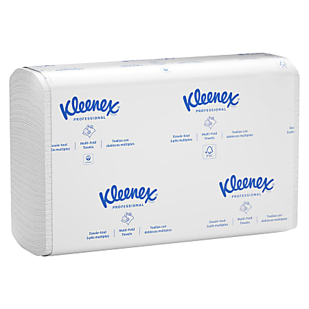 Kleenex Multi Fold 1 Ply Paper Towels 150 Per Pack Case Of 16