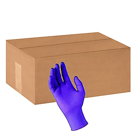 Kimberly-Clark&nbsp;Purple Nitrile Sterile Pairs Exam Gloves, Medium, Box Of 50