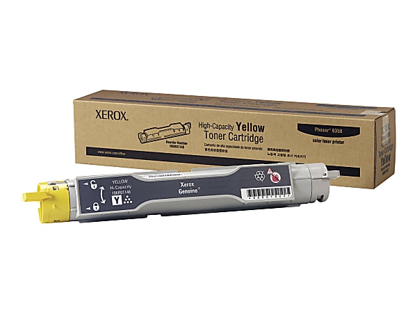 Xerox® 6300 Yellow High Yield Toner Cartridge, 106R01146
