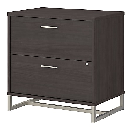 kathy ireland® Office by Bush Business Furniture Method 30"W Lateral 2-Drawer File Cabinet, Storm Gray, Standard Delivery