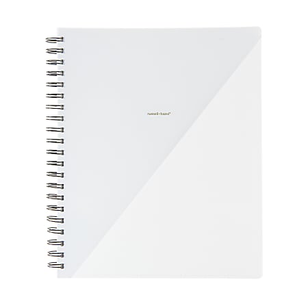 Russell & Hazel Spiral Notebook, 9” x 11”, 1 Subject, College Rule, 98 Sheets, White