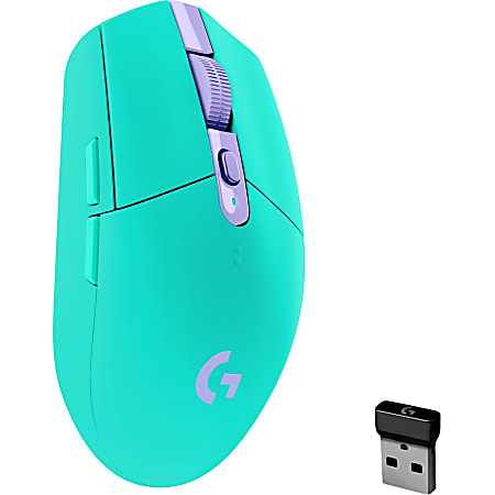 Logitech G305 LIGHTSPEED Wireless Gaming Mouse Optical Wireless 2.40 GHz  Mint USB Type A 12000 dpi 6 Programmable Buttons - Office Depot