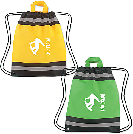 Custom Promotional Reflective Sports Pack Drawstring Bag