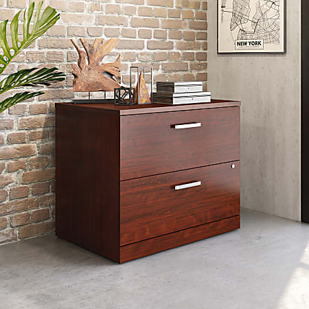 Sauder Affirm 35 12 W x 23 12 D Lateral 2 Drawer File Cabinet With