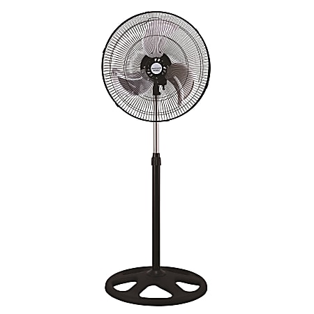 Brentwood Kool Zone 3-In-1 Adjustable Industrial Stand Fan, 22" x 18", Black