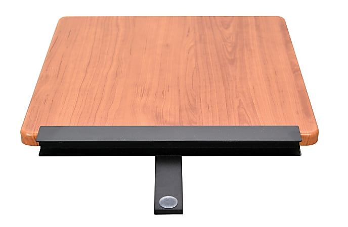 Ergo Desktop 12"W Detachable Side Work Surface Corner Desk, Cherry