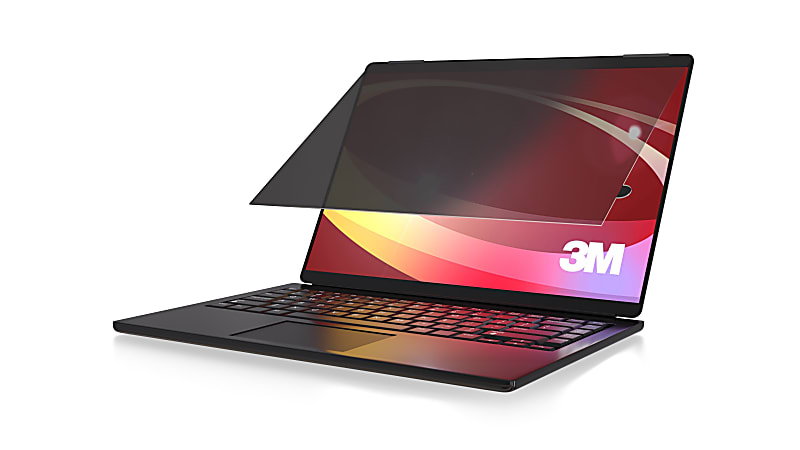 3M Privacy Screen Filter for Laptops, 13.3" Full Screen, 16:10 Aspect Ratio, Reduces Blue Light, Anti-Glare