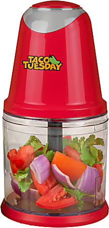 Taco Tuesday Salsa Guacamole Chopper 10 H x 5 12 W x 5 12 D Red - Office  Depot