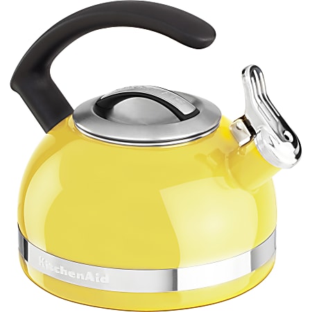 KitchenAid 2.0 Quart Kettle with C Handle and Trim Band Citrus