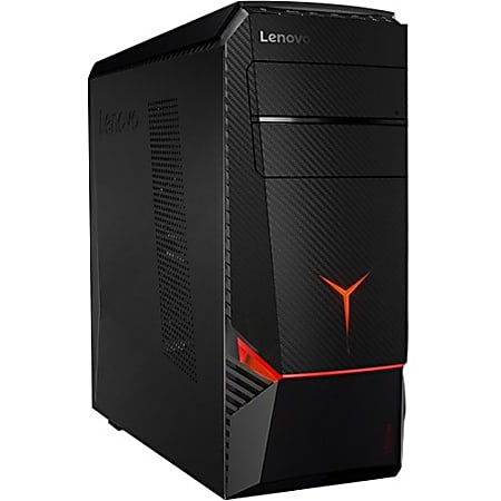 Lenovo Legion Y720T-34IKH 90H5000XUS Gaming Desktop Computer - Core i5 i5-7400 - 8 GB RAM - 1 TB HDD - 128 GB SSD - Tower - Black - Windows 10 Home 64-bit - AMD RX 570 4 GB - DVD-Writer - English (US) Keyboard - Wireless LAN - Bluetooth