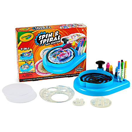 Crayola Spin & Spiral Art Station, Spin Art Machine, Arts & Crafts for Kids