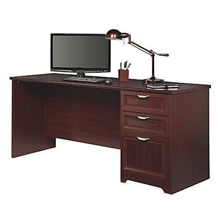 Realspace® Magellan Performance 71"W Straight Computer Desk, Cherry