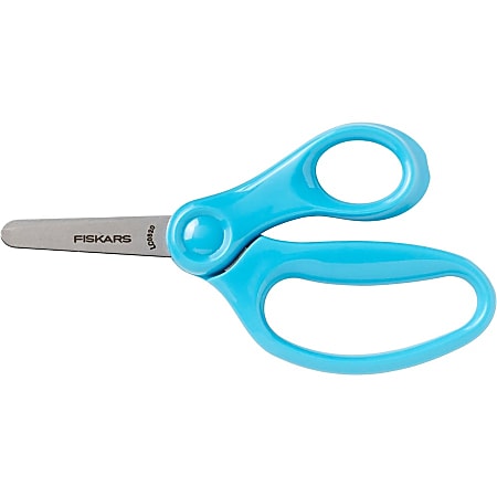 Fiskars 5 Blunt tip Kids Scissors 5 Overall LengthSafety Edge Blade Blunted  Tip Turqoise 1 Each - Office Depot