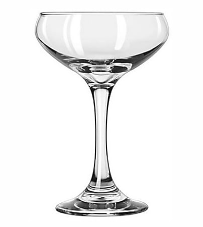 Libbey Glassware Perception Cocktail Coupe Glass, 8.5 Oz, Clear, Pack Of 12 Glasses