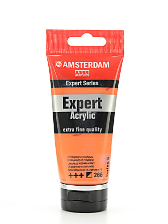 Amsterdam Expert Acrylic Paint Tubes, 75 mL, Permanent Orange, Pack Of 2