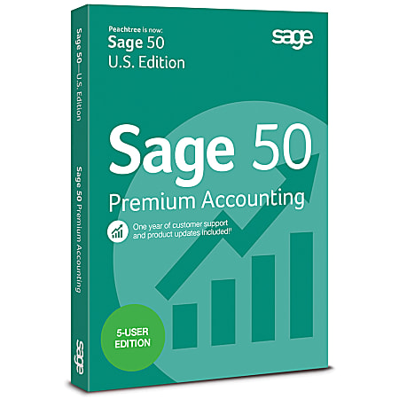 Sage 50 Premium Accounting 2015 US 5-User, Download Version