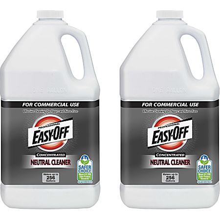 Easy-Off Professional Concentrated Neutral Cleaner - Concentrate Liquid - 128 fl oz (4 quart) - Neutral Scent - 2 / Carton - Blue