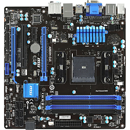 MSI A88XM-E45 Desktop Motherboard - AMD A88X Chipset - Socket FM2+
