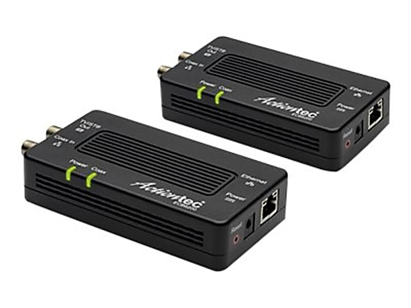 Actiontec Bonded MoCA 2.0 Network Adapter ECB6200, Media converter, GigE, MoCA 2.0, 10Base-T, 100Base-TX, 1000Base-T, F connector / RJ-45, ECB6200K02