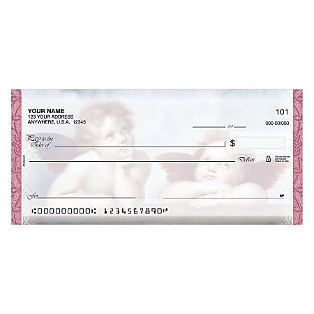 Personal Wallet Checks, 6" x 2 3/4", Singles, Angelic, Box Of 100