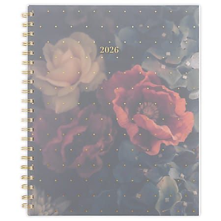 Cambridge® Midnight Garden 2026 Weekly Monthly Planner, Large, 8 1/2" x 11"