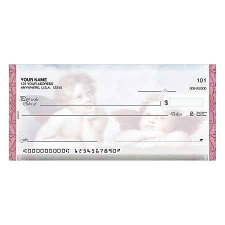 Personal Wallet Checks, 6" x 2 3/4", Duplicates, Angelic, Box Of 100