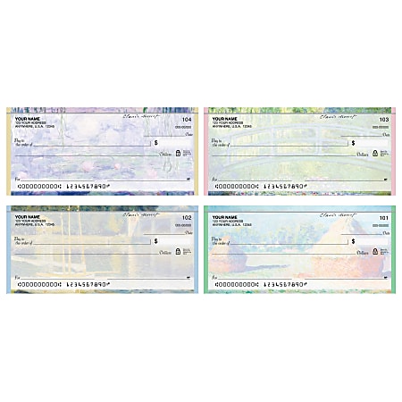 Personal Wallet Checks, 6" x 2 3/4", Duplicates, Art On Canvas, Box Of 120