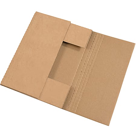 Partners Brand Easy Fold Mailers, 18" x 12" x 2", Kraft, Pack Of 50