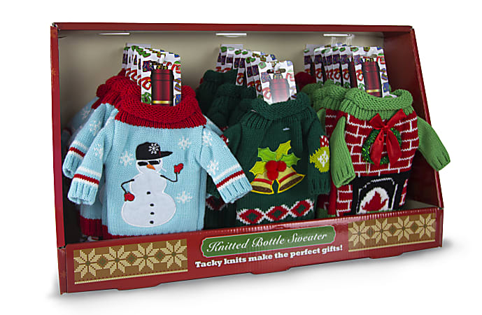 Wine bottle sweaters deals
