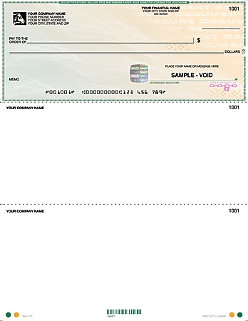 Custom High Security Laser Multipurpose Checks With Lines For Quicken ...